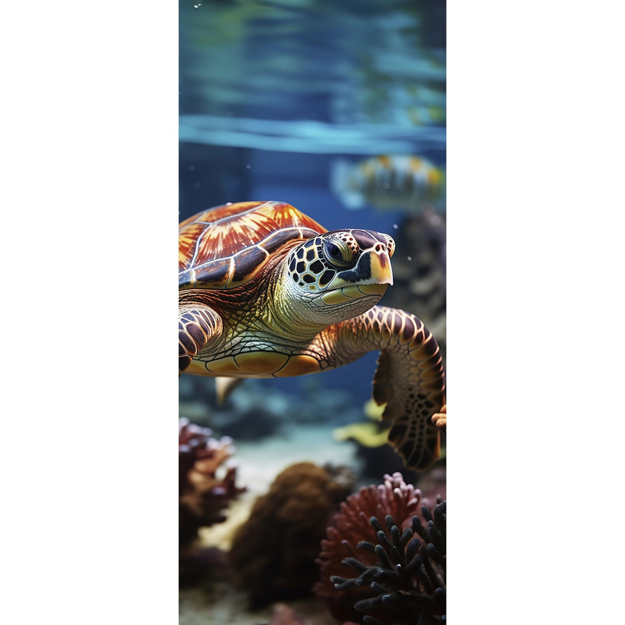 Schulte Duschrückwand DecoDesign Foto Schildkröte, Multicolor, B: 90 cm, H: 210 cm - Bild 2