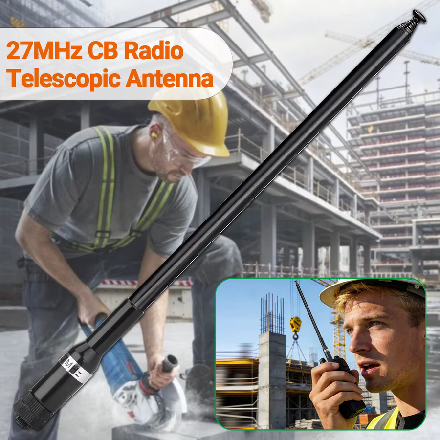 ABBREE CB-05 CB Radio Antenne 27MHz mit SMA-Buchse für Handheld Teleskop Walkie Talkie, kompatibel mit BAOFENG UV-5R Mini UV-21Pro UV-32, Schwarz - Bild 4
