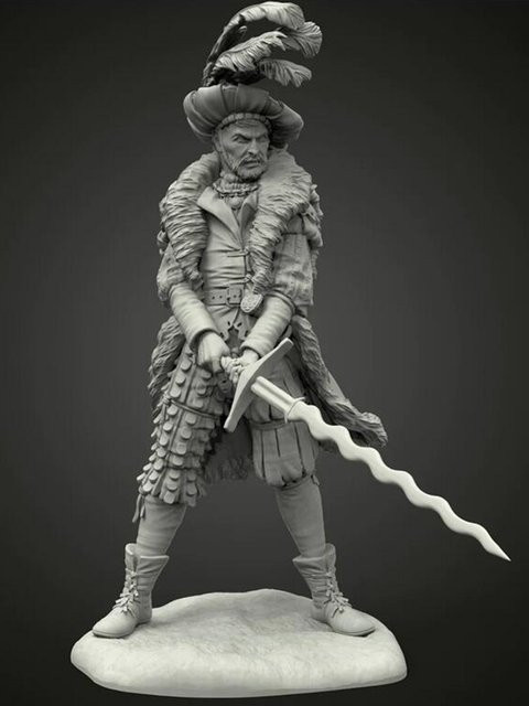 KIMERA Ancient Soldier Winter Fantasy, Miniaturmodellbausatz, 1/24, unbemalt - Bild 1