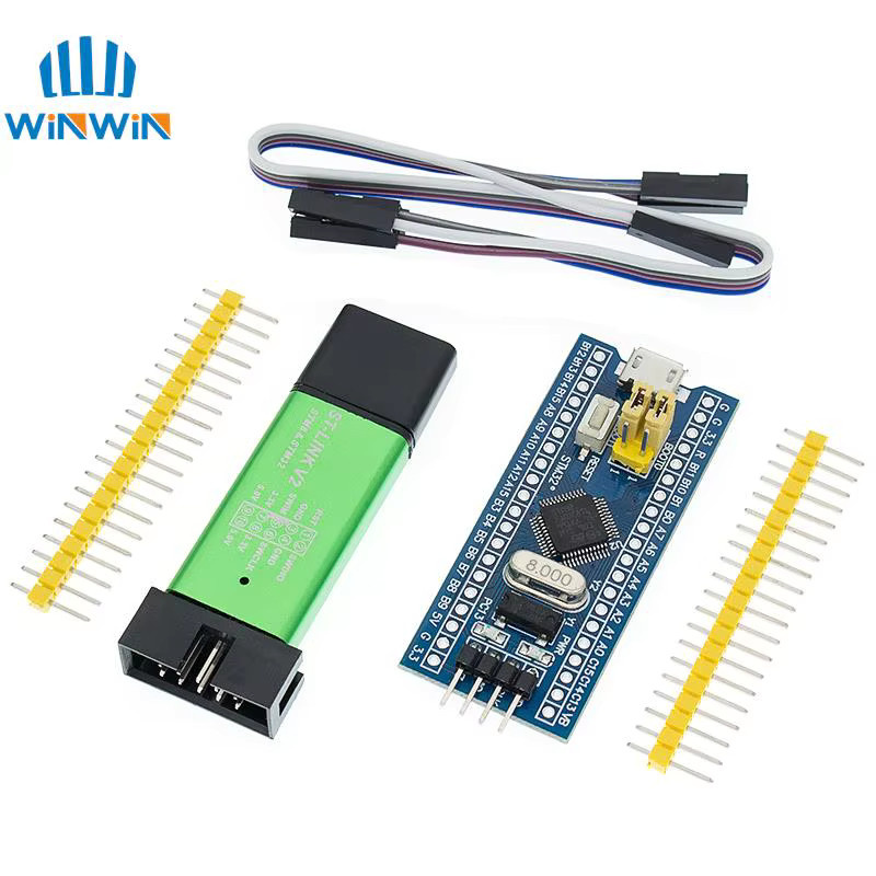 AITEWIN ROBOT STM32F103C6T6 STM32F103C8T6 ARM STM32 Minimum System Development Board Modul in Blau für Arduino und ST-Link V2 Mini STM8 - Bild 2