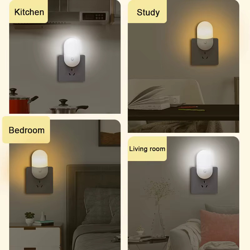2er-Set Feimefeiyou Mini LED Nachtlicht in Warmweiß für Schlafzimmer und Kinderzimmer - Bild 6