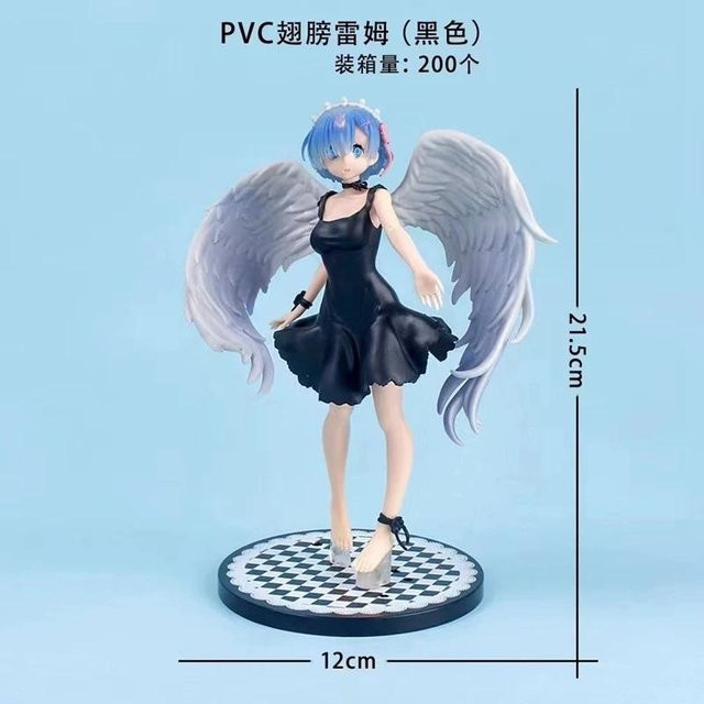 MIFEN Re:Life In A Different World From Zero Geist Engel Rem Anime Figur Schwarz PVC - Bild 1