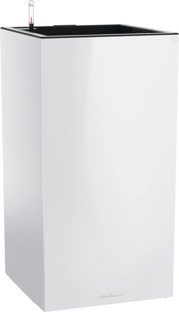 Lechuza Pflanzgefäß Canto Premium High LED mit Lichtband in Weiß Hochglanz B/T/H: 40 x 40 x 40 cm - Bild 1