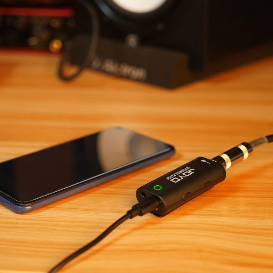 JOYO Gitarren-Audio-Interface Mini-Aufnahme-Soundkarte mit USB-C in Schwarz, B/T/H: 6,4 x 2,9 x 2 cm - Bild 6