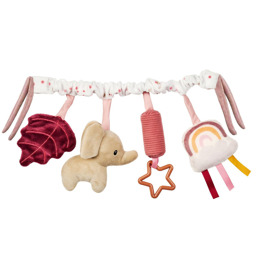 Nattou Kinderwagenkette, Rosa / Pink, Tiere, Plüsch / Textil - Bild 1