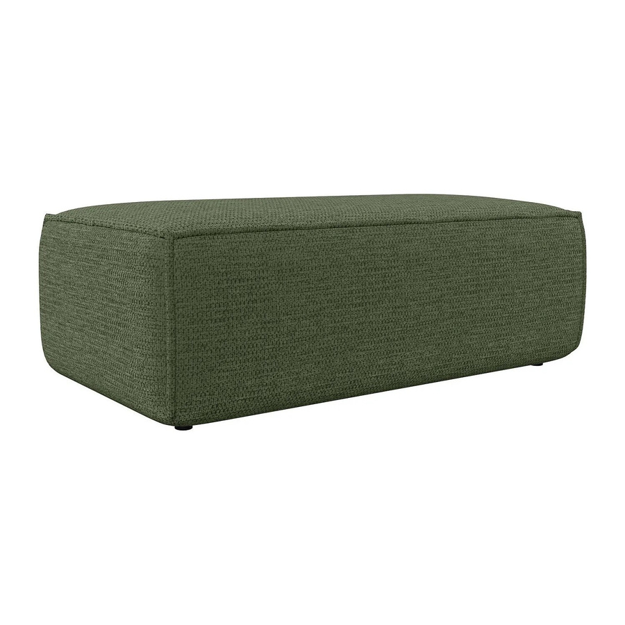 Vente-unique Sitzhocker Amelia in Grün aus Strukturstoff, Breite: 102 cm - Bild 2