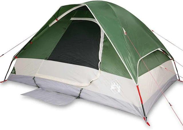 Furnicato Campingzelt Kuppelzelt Grün H x B x T: 150 x 274 x 213 cm - Bild 1