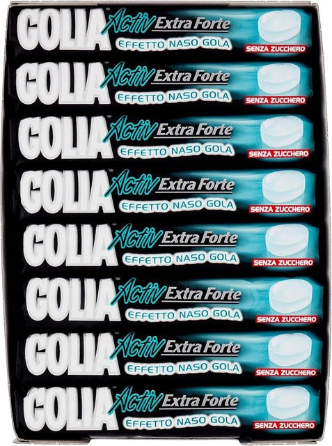 Golia Activ Extra Stark Menthol Eukalyptus Zuckerfreie Bonbons 34 g - Bild 1