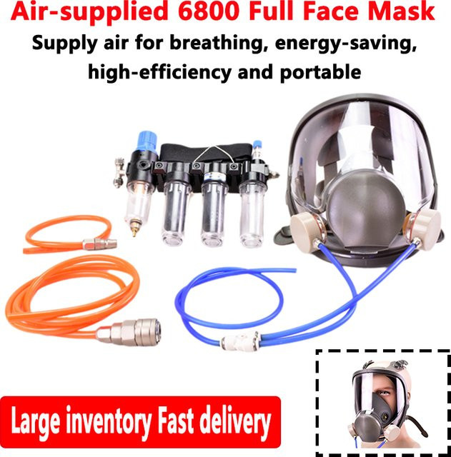 Multifunktionale 4-in-1 Vollgesichtsmaske 6800 als industrielles Luftversorgungs-Atemschutzsystem - Bild 1