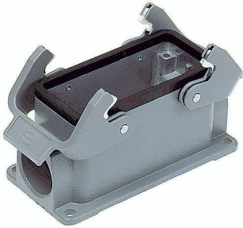HARTING Sockelgehäuse 19 30 010 1271 19300101271 aus Kunststoff in Grau - Bild 1