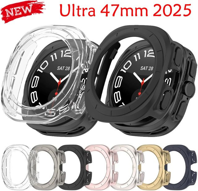 Geekthink Uhrenzubehör, Silikon, Schwarz, Samsung Galaxy Watch Ultra 47 mm - Bild 1