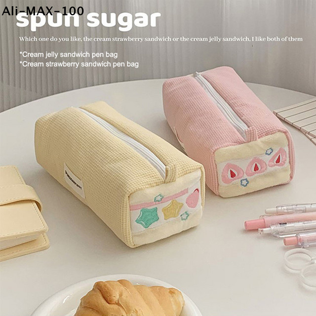 AyS Besticktes Erdbeer-Federmäppchen als multifunktionale Stiftebox und Make-up-Tasche - Bild 1