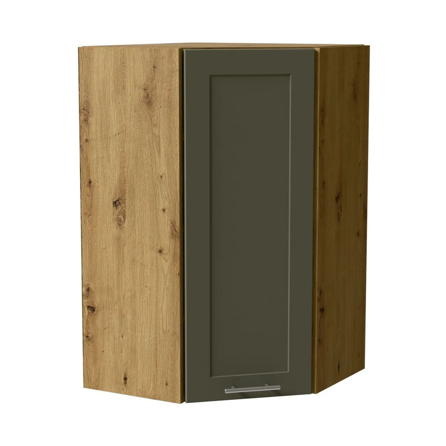 Feldmann-Wohnen Hängeschrank Oslo W4/10/60 in Eiche Artisan und Reed Green Matt, B/T/H: 60 x 60 x 96 cm - Bild 2