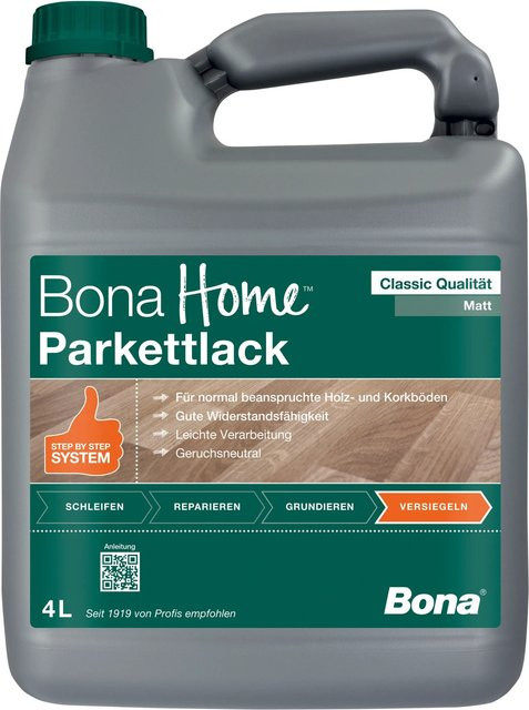 Bona Home Parkettlack Classic matt transparent schnelltrocknend 4,0 l - Bild 1