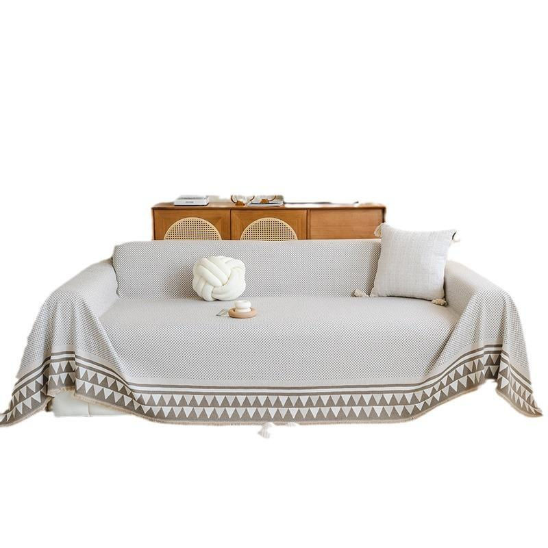 Super Six Chenille Sofaüberwurf mit geometrischem Muster, rutschfest und fleckenabweisend, Breite: 180 cm, Tiefe: 130 cm - Bild 2