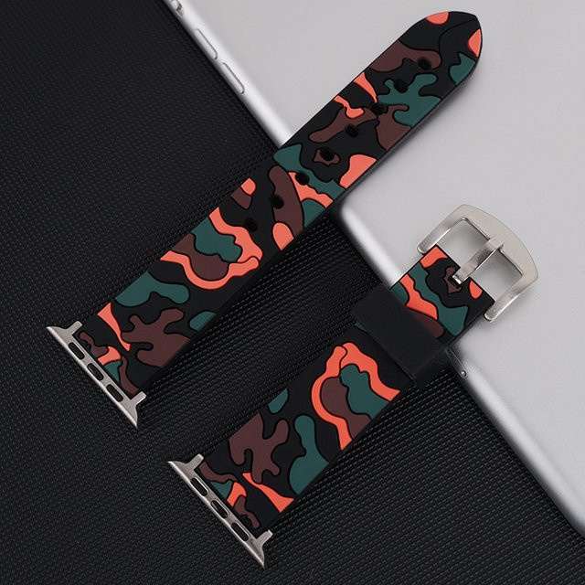 Beiziye Uhrenarmband Silikon, Camouflage, Unisex - Bild 1