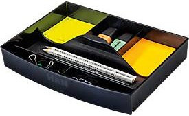 Schubladeneinsatz HAN für Impuls/Systembox Karma, 6 Fächer mit Tragegriff, Schwarz, B: 23,7 cm, T: 18,0 cm, H: 4,0 cm - Bild 1