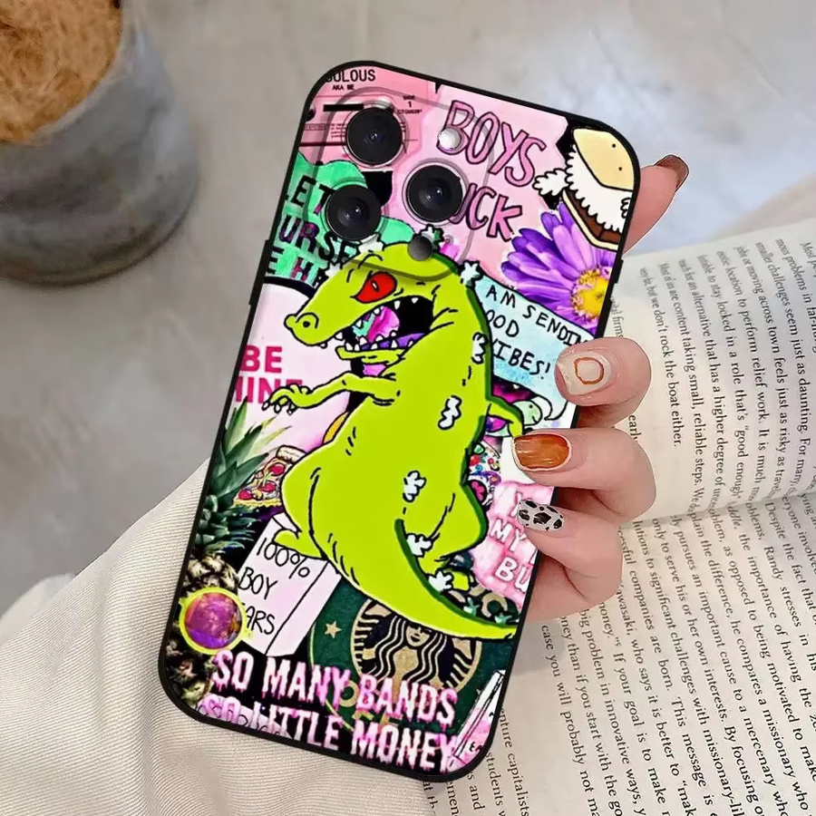 Reptar King Of The Monsters Handyhülle aus schwarzem Silikon für dein iPhone (verschiedene Modelle) - Bild 3