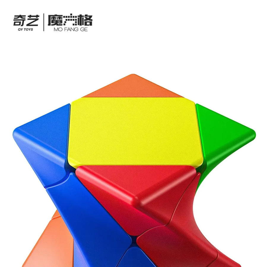QiYi Twisty Skewb Zauberwürfel 3x3x3, Geschwindigkeitswürfel, Stickerless, Bunt / Mehrfarbig - Bild 3