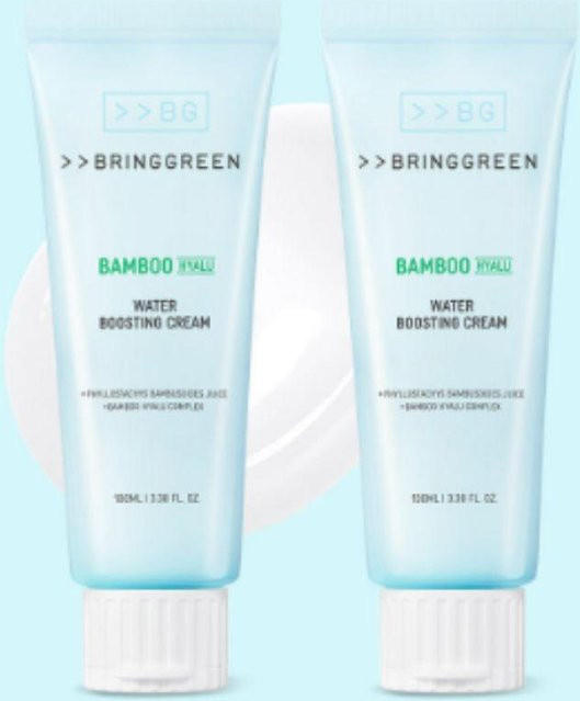 BRING GREEN Bambus Hyalu Creme mit Hyaluronsäure, 2 x 100 ml, Unisex - Bild 1