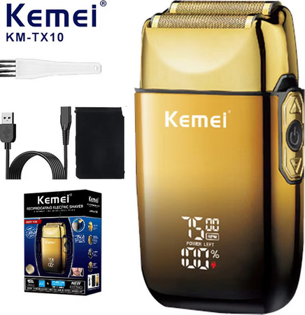 Kemei TX10 Elektrorasierer, Herren, Haar- und Bartschneider