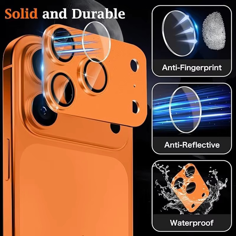 Hekiy Kameralinsen-Schutzfolie aus gehärtetem Glas für iPhone 17 Pro Max, 17 Air und 17 Pro, transparent - Bild 2