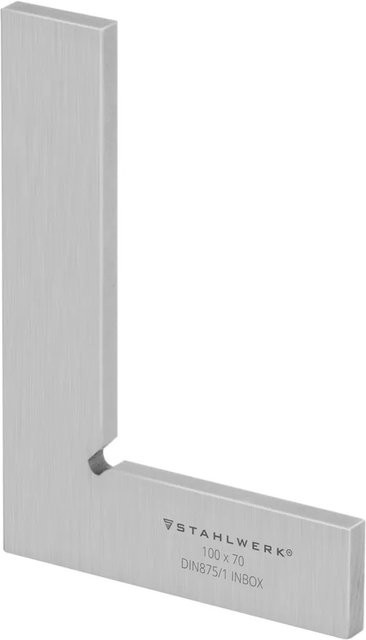 STAHLWERK Flachwinkel 90 Grad aus rostfreiem Edelstahl in Silber, B/H: 10,0 x 7,0 cm - Bild 1