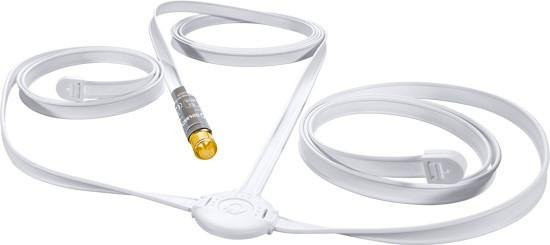 Oehlbach Digital Wire Two DAB+/FM Antenne mit 75 Ohm Quick F-Stecker in Weiß und Gold - Bild 1