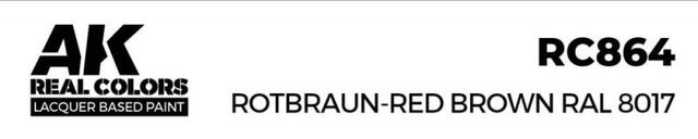 AK Interactive Rotbraun-Red Brown RAL 8017, Braun, 17 ml - Bild 1