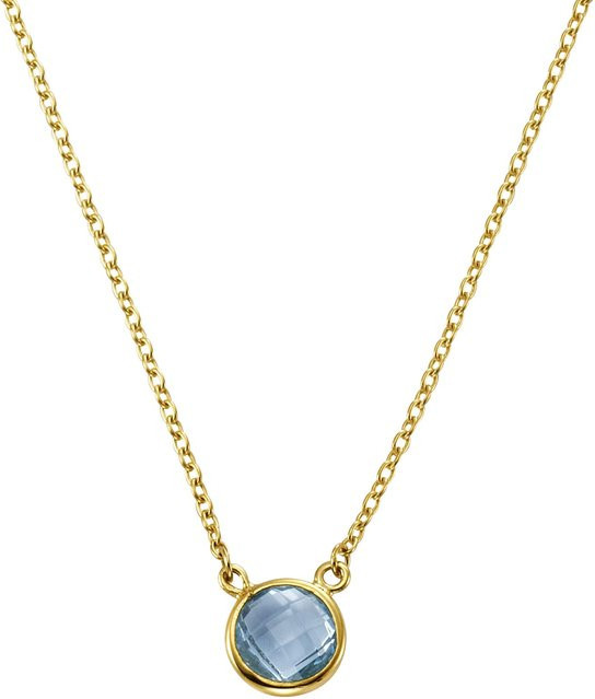 Celesta Halskette 375 Gelbgold, Blautopas, Unisex - Bild 1