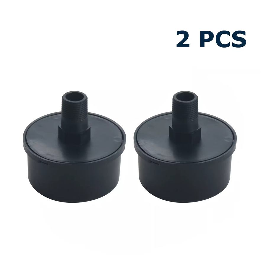 DUUTI 2er-Set Kunststoff Luftkompressor Ansaugfilter mit Außengewinde zur Geräuschreduzierung, Schwarz, 16 mm - Bild 3