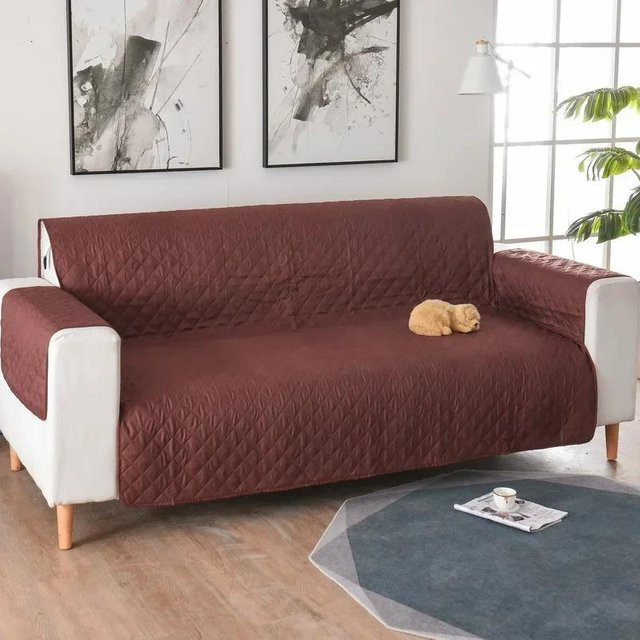 Yiran Furniture All-in-one Sofabezug aus Mikrofasermaterial, grau, Breite: 55 cm, Länge: 196 cm - Bild 1