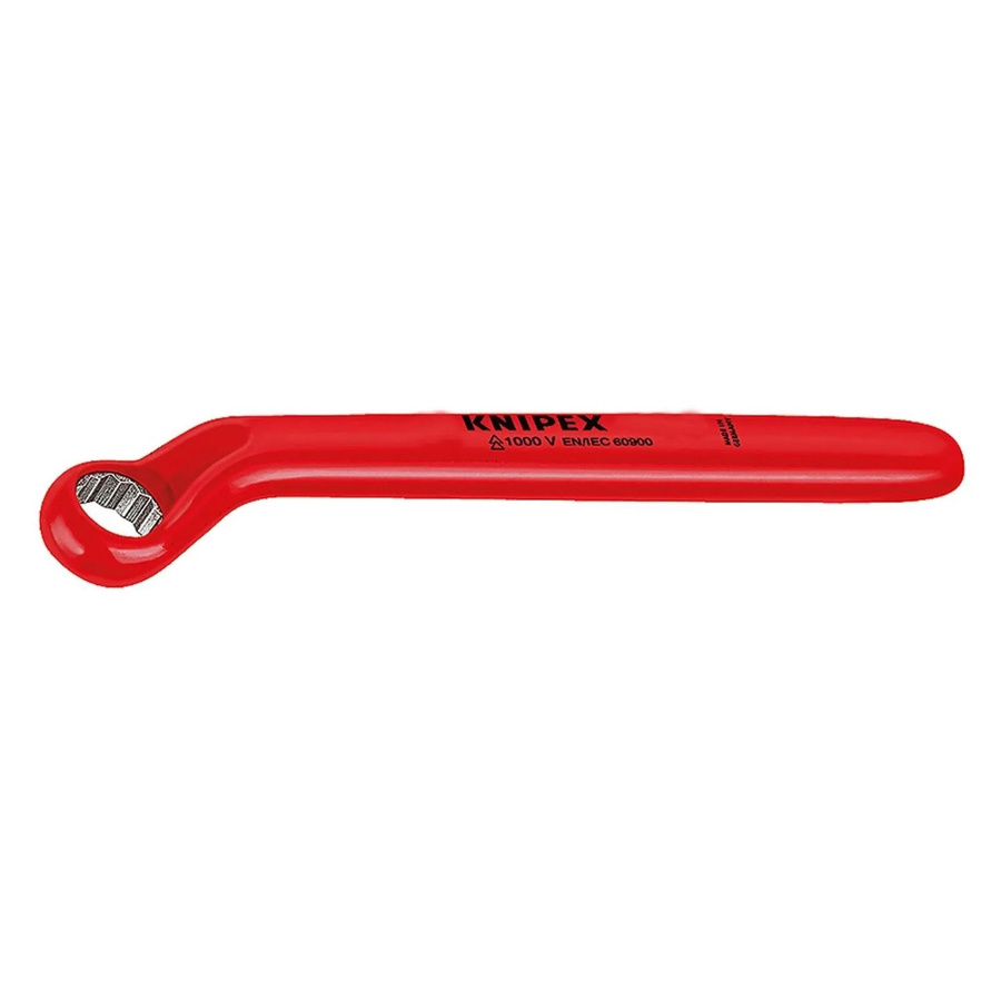 Knipex Einringschlüssel aus Chrom-Vanadium in Rot, Schlüsselweite: 14 mm - Bild 2