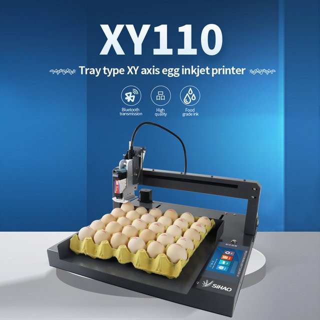 SIHAO Automatischer Eier-Tintenstrahldrucker für Etiketten, Datumsstempel, Logos und Barcodes zur Codierung und Markierung auf Eierschalen - Bild 1