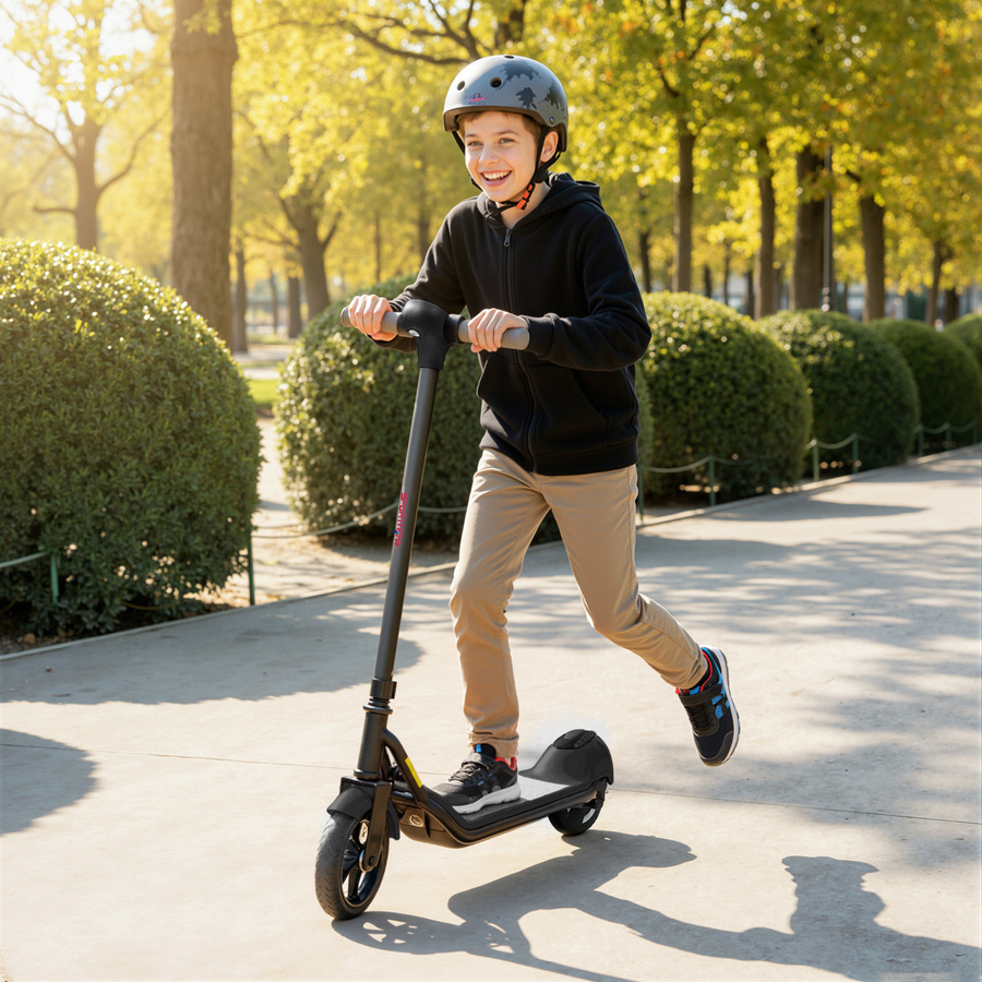 Aosom Kinder-Elektro-Scooter, schwarz, ab 6 Jahre - Bild 2