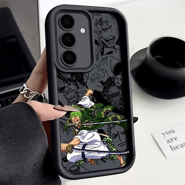 One Piece Zoro Anime Silikonhülle für Samsung Galaxy S26 S25 S24 S23 S21 S20 Ultra FE Plus in Multicolour - Bild 1