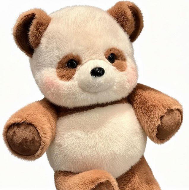 Binchi Fitness Panda-Stofftier, Plüschtier, Braun - Bild 1