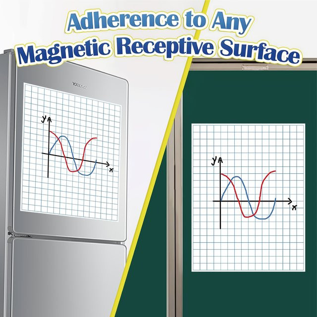 Magnetische Whiteboard-Schreibtafel in Weiß für Schule und Büro, B: 21,5 cm, H: 16,5 cm - Bild 1