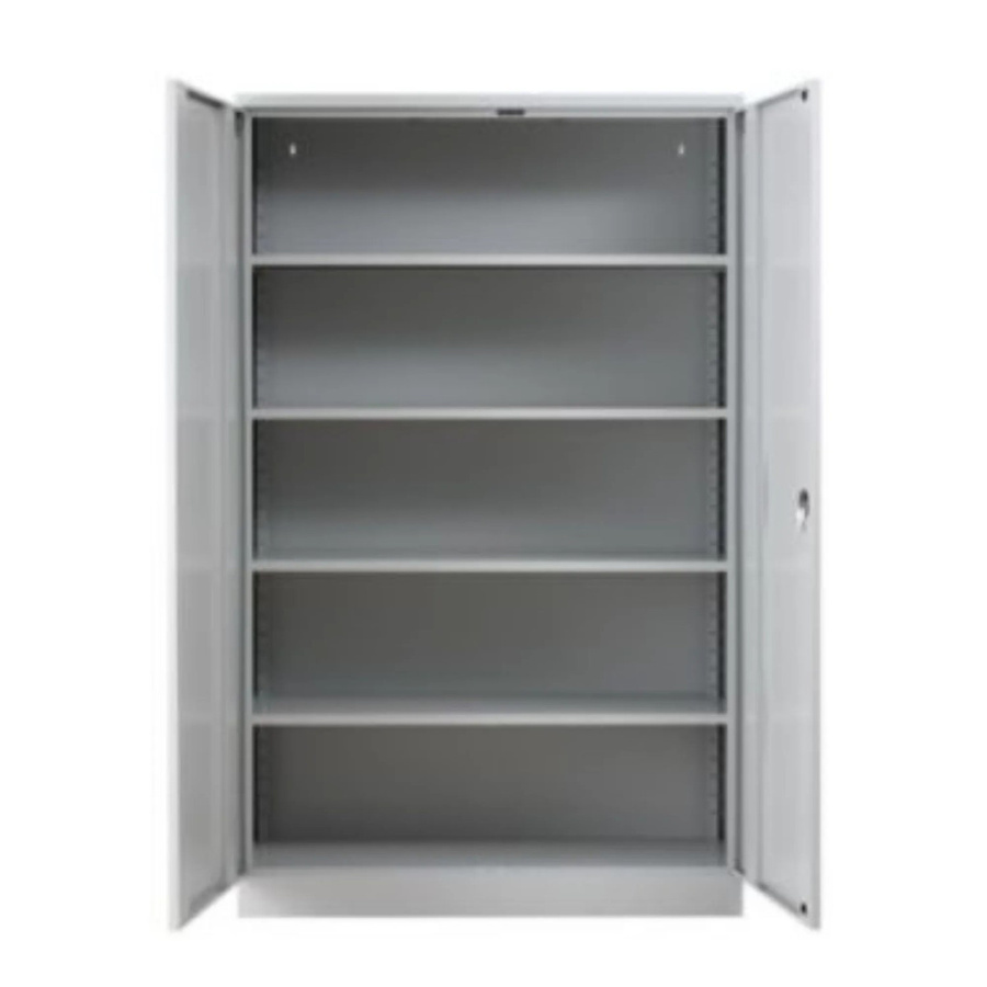 PROREGAL Stahlschrank Bee mit 9 Fachböden und Schließsystem, Grau, H x B x T: 195 x 120 x 42 cm - Bild 2