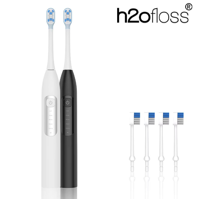 H2ofloss Sonic elektrische Zahnbürste für Erwachsene, pink, white - Bild 3