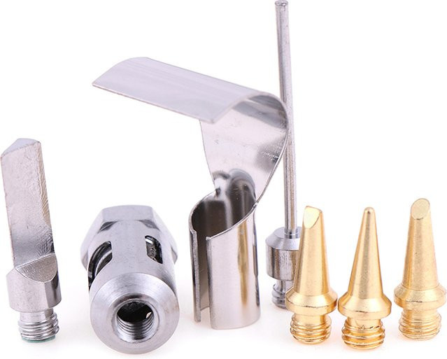 SHNGki Gas Lötkolben Kit mit Schweißkopf und Taschenlampe in Silber - Bild 1