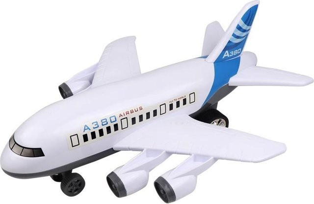 Linyi toy car Flugzeugmodell A380, 37cm, weiß, ab 0 Jahre - Bild 1