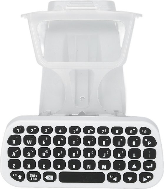Igeteck Drahtlose Bluetooth Tastatur für PS5 in Weiß mit USB-C Anschluss - Bild 1