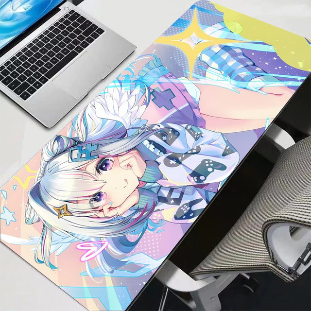 Bandai Hololive Amane Kanata Anime Gaming-Mauspad, große rutschfeste Schreibtischunterlage in Multicolour - Bild 1