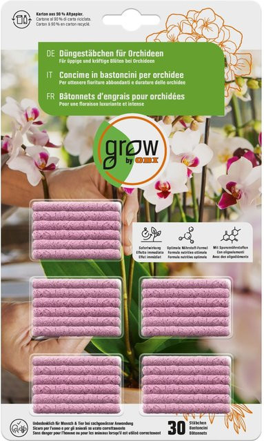 GROW by OBI Orchideendünger Düngestäbchen mit Slow-Release-Effekt, 30 Stück - Bild 1