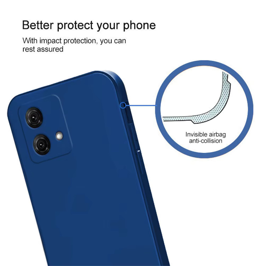 Flüssigsilikonhülle für Motorola G04 G14 G24 G32 G34 G35 G54 G84 G85 5G in Blau - Bild 2