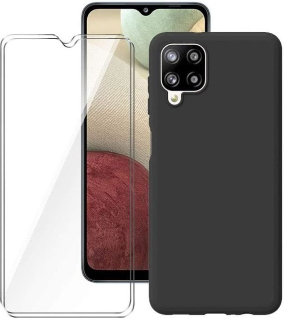 RASENA Hülle und Displayschutz für Samsung Galaxy A42 in Schwarz, flexibel und kratzfest - Bild 1