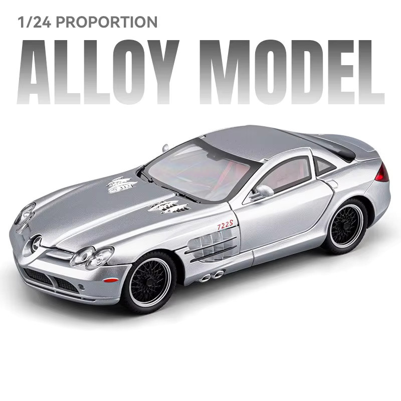 WELLY SLR Klassische Sportwagen Modell, 1:24, Metall, mit Sound und Licht - Bild 3