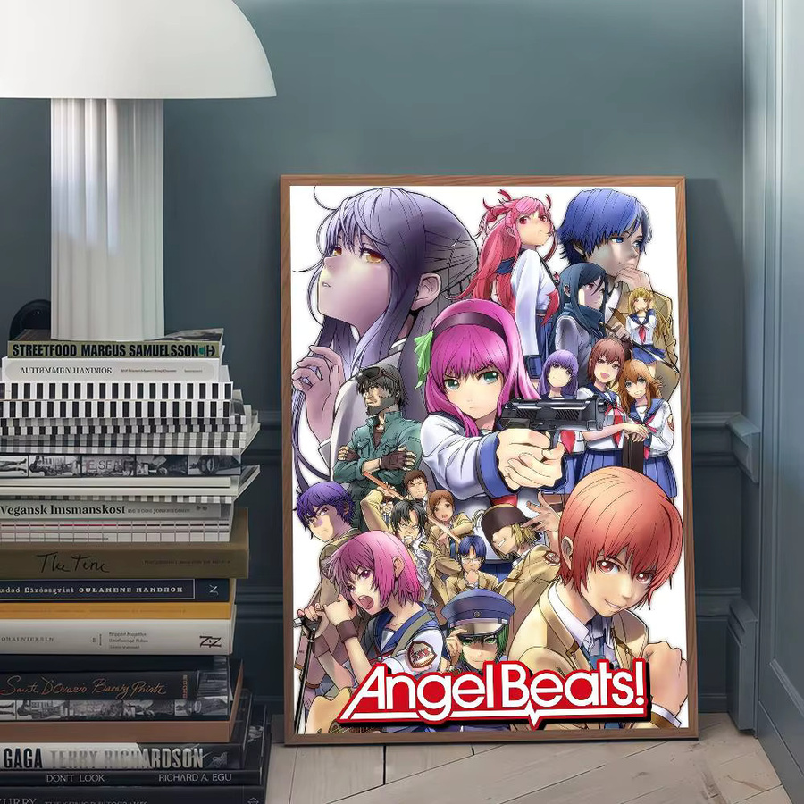 Retro A-Angel Beats Film Aufkleber aus Kraftpapier in Multicolor für dein Zimmer oder Café - Bild 6