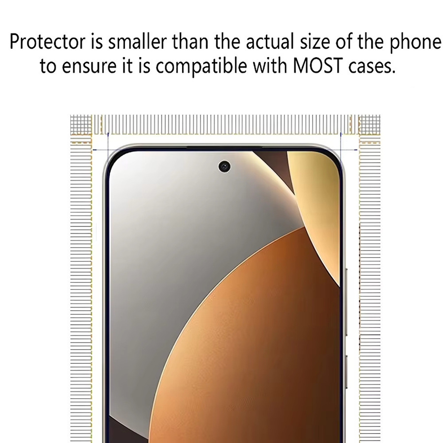 3er-Set Displayschutzfolie aus gehärtetem Glas für Xiaomi Redmi Note 15 Pro 5G, Note 14, 14S, 13, 12, 11 Pro Plus sowie Note 12S, 11S und 10S, transparent - Bild 2